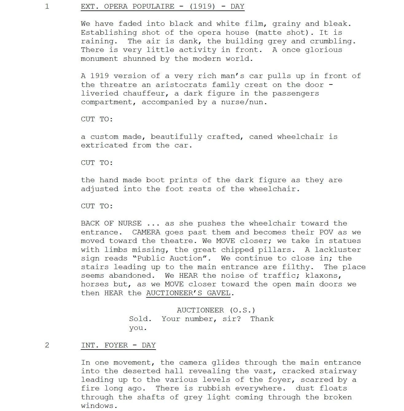 Page One: “The Phantom of the Opera” (2004)