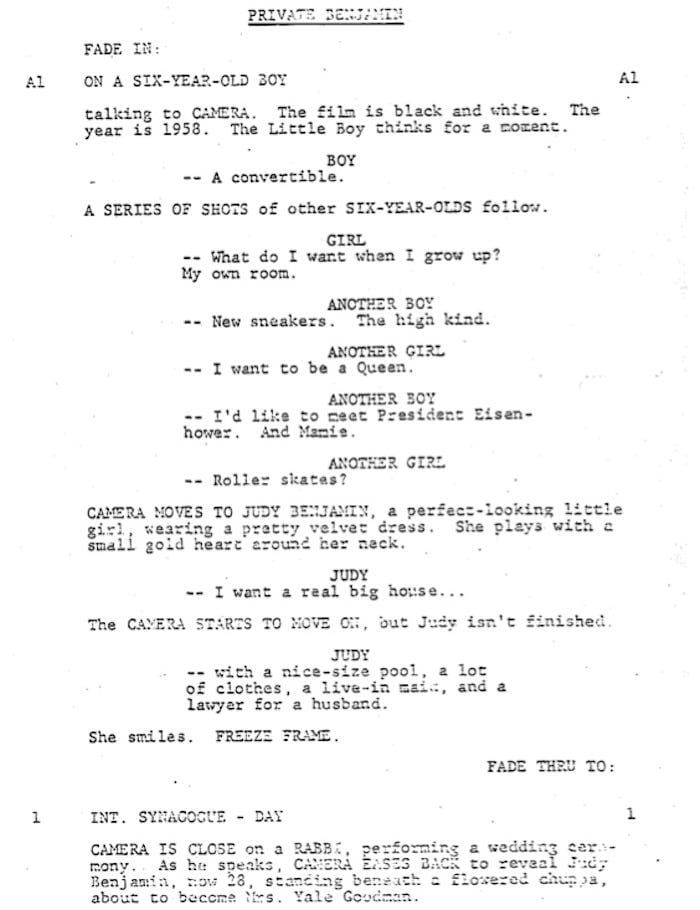 Page One: “Private Benjamin” (1980)