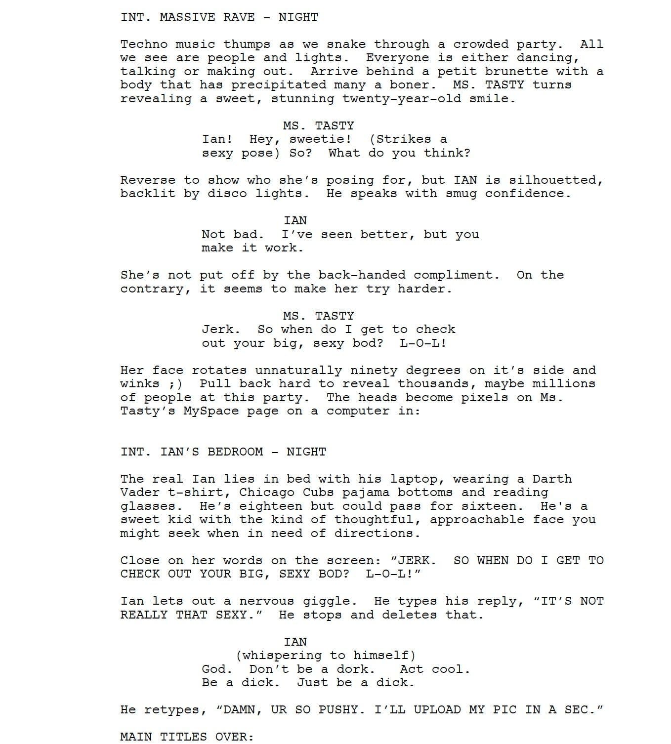 Page One: “Sex Drive” (2008)