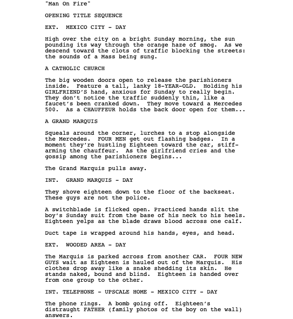 Page One: “Man on Fire” (2004)