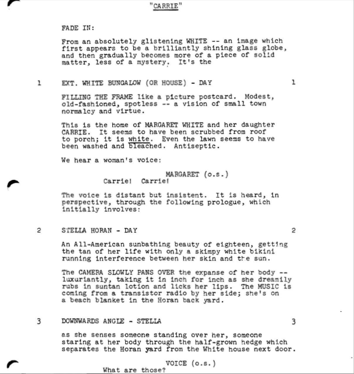 Page One: “Carrie” (1976)