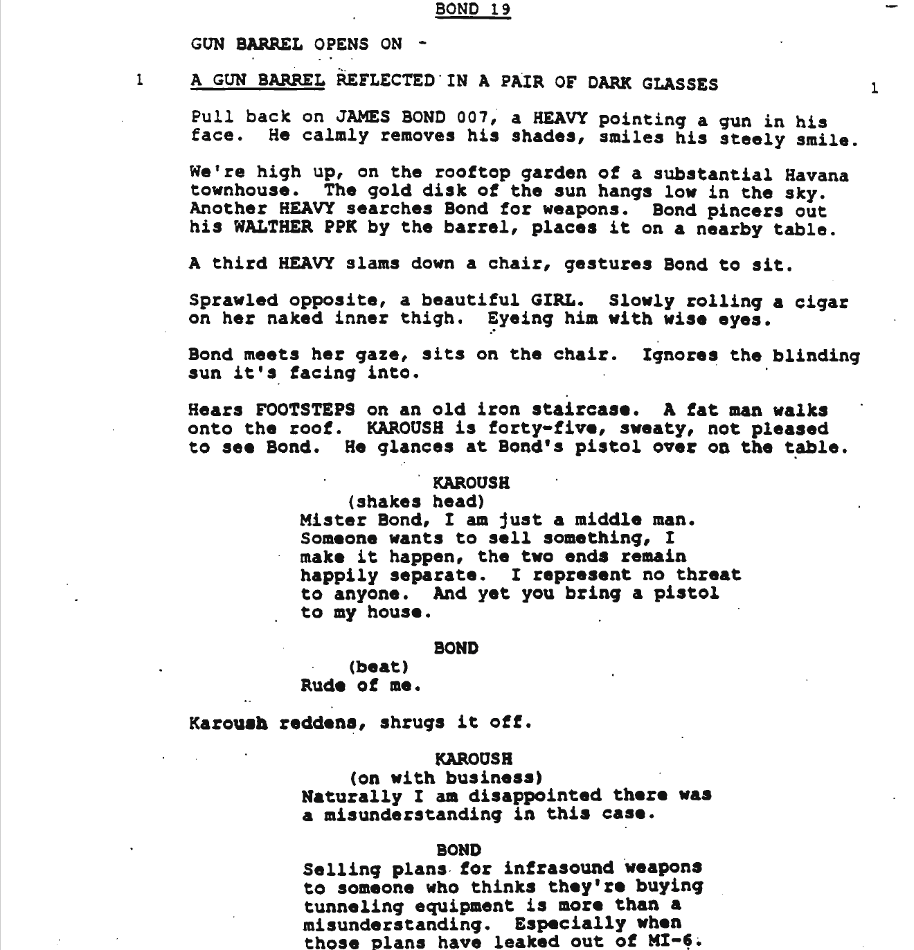 Page One: “The World Is Not Enough” (1999)