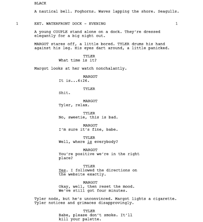 Page One: “The Menu” (2022)