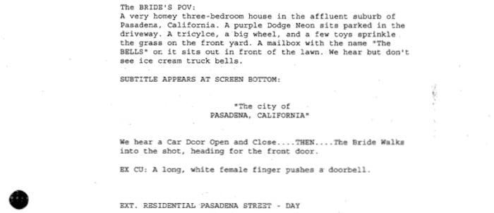Script To Screen: “Kill Bill: Vol. 1”