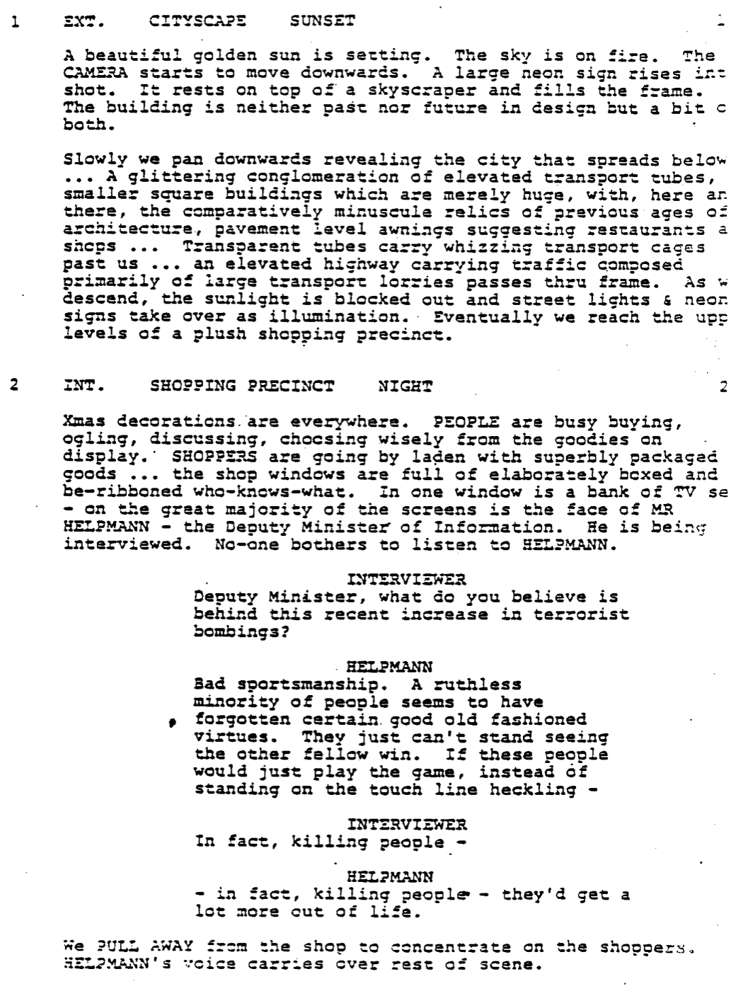 Page One: ‘Brazil’ (1985)