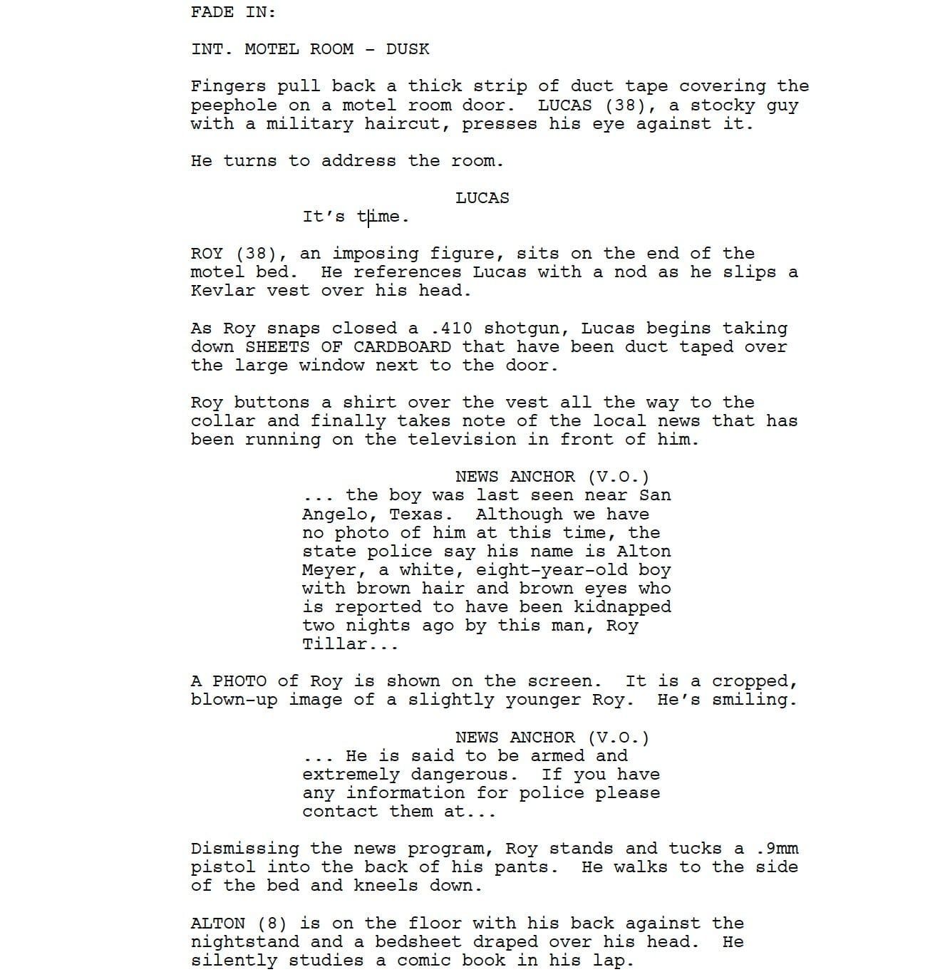Page One: “Midnight Special” (2016)