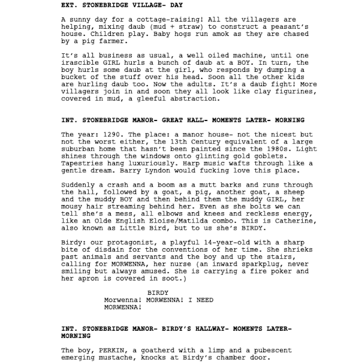 Page One: “Catherine Called Birdy” (2022)
