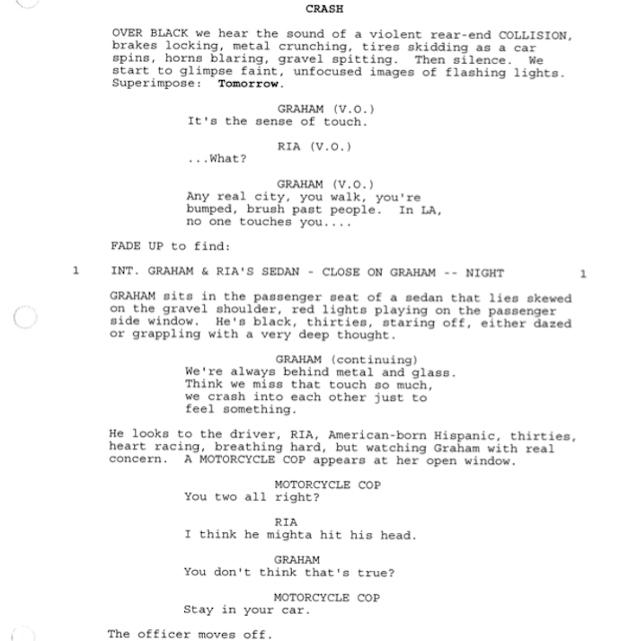 Page One: “Crash” (2004)