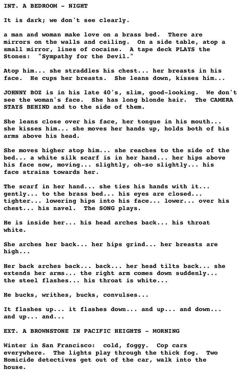 Page One: ‘Basic Instinct’ (1992)