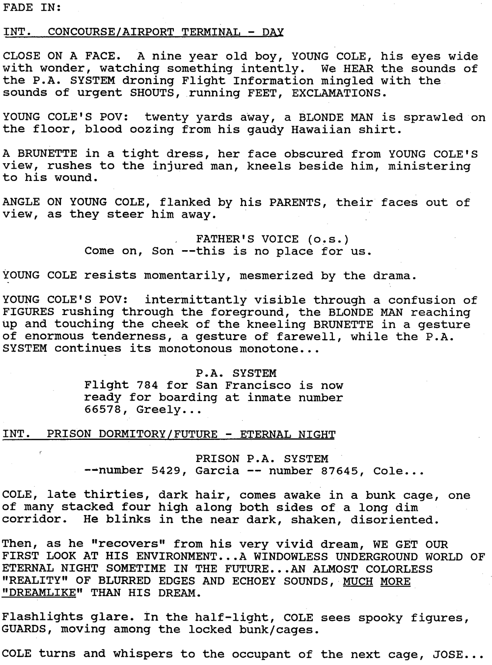 Page One: “12 Monkeys” (1995)
