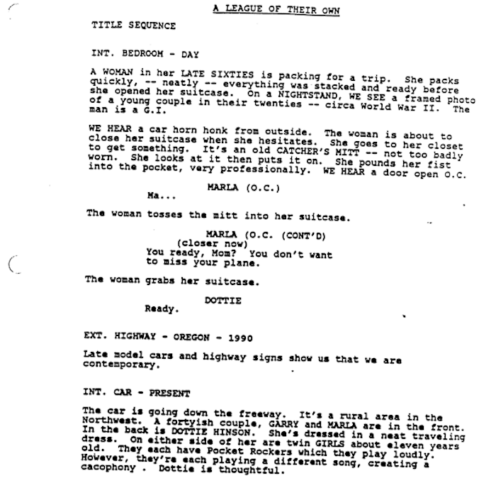 Page One: “A League of Their Own” (1992)