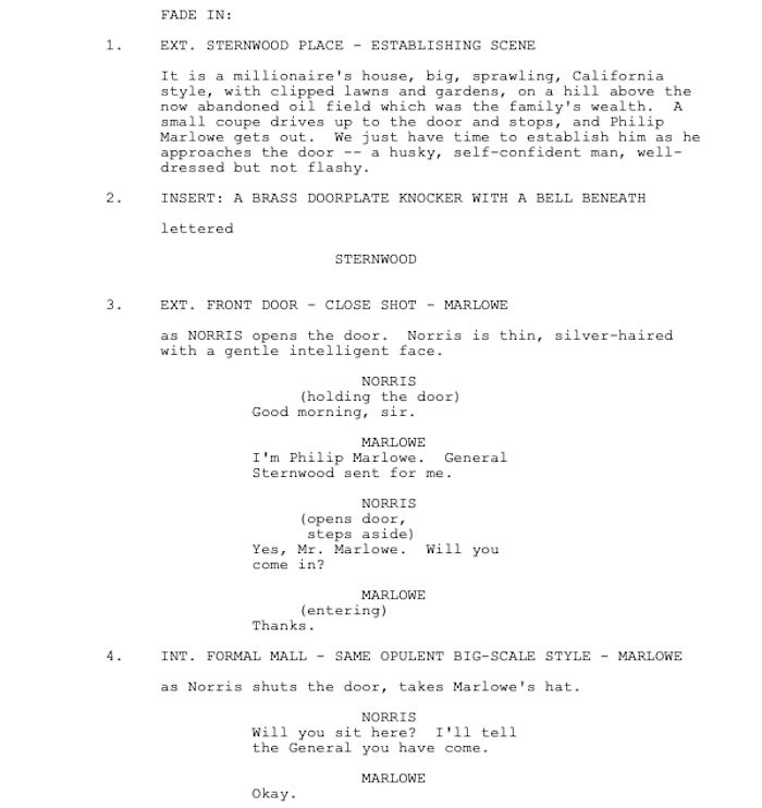 Page One: “The Big Sleep” (1946)