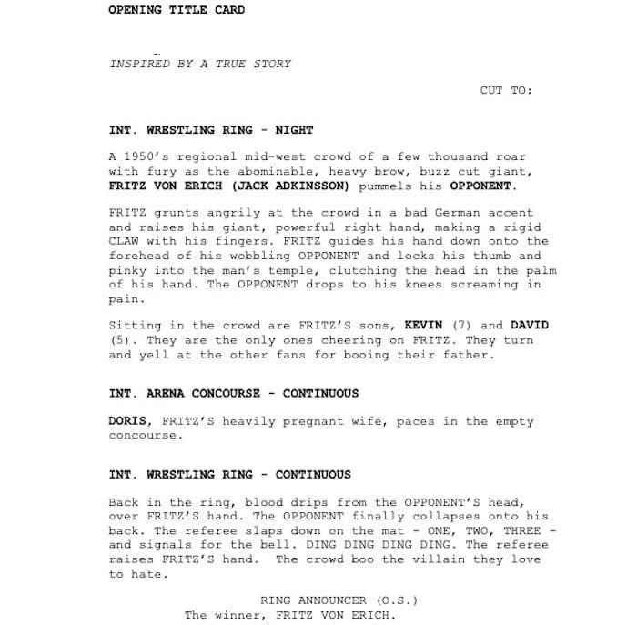 Page One: “The Iron Claw” (2023)