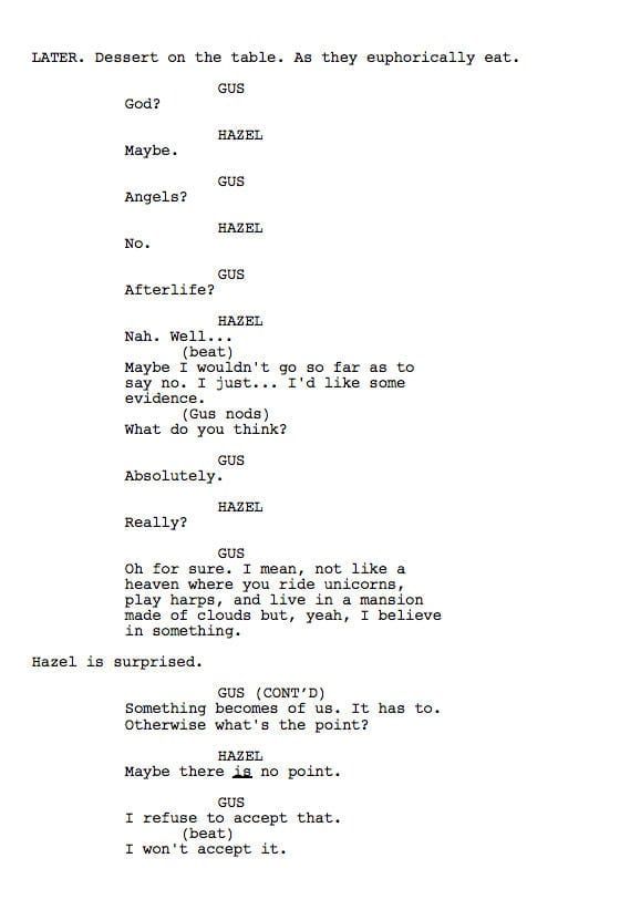 The Toughest Scene I Wrote: “The Fault in Our Stars”