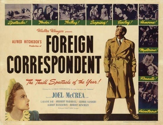 Classic 40s Movie: “Foreign Correspondent”
