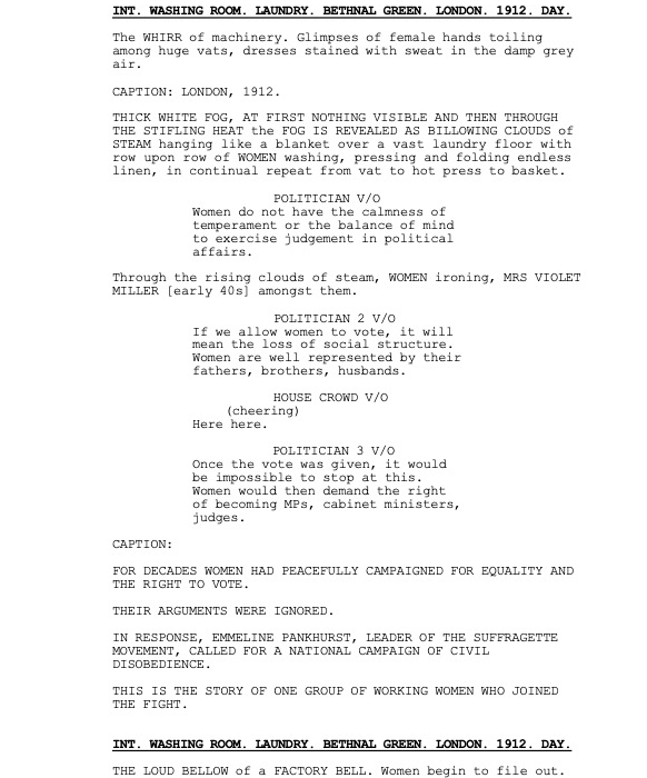 Page One: “Suffragette” (2015)