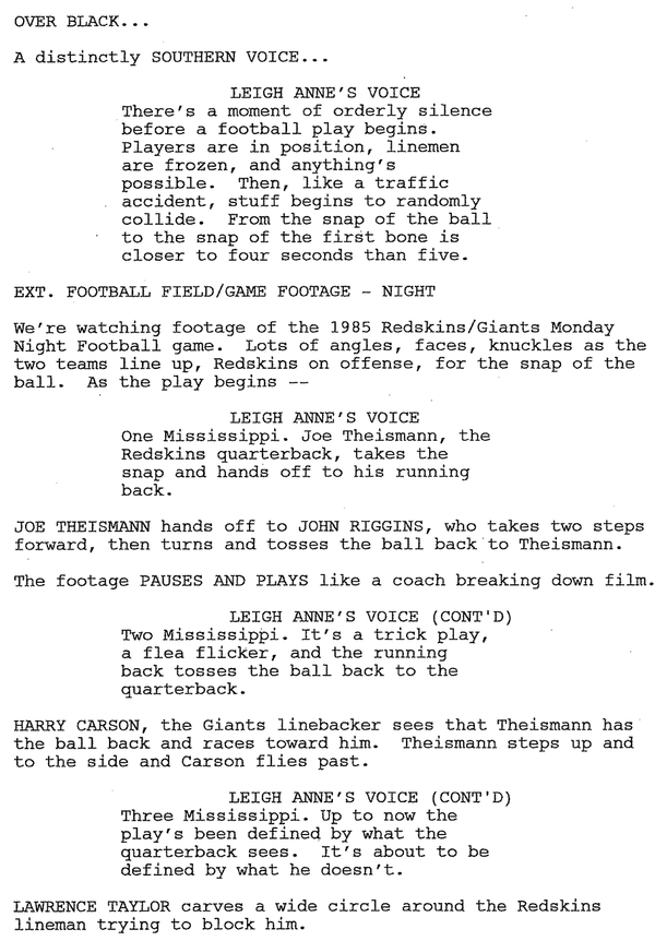 Page One: “The Blind Side” (2009)