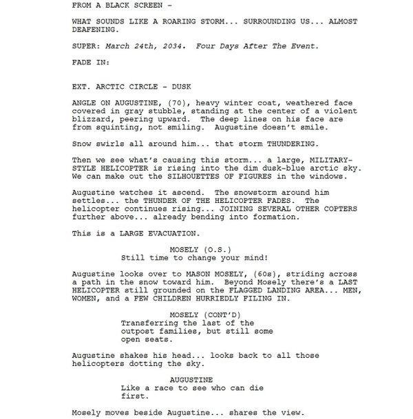 Page One: “The Midnight Sky” (2020)