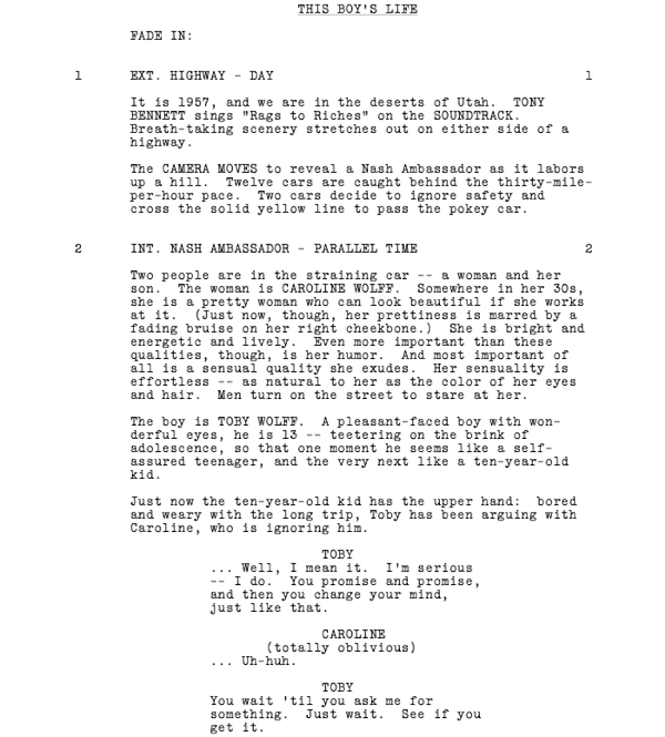 Page One: “This Boy’s Life” (1993)