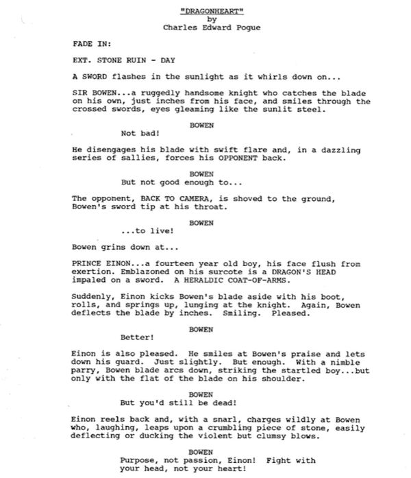 Page One: “DragonHeart” (1996)