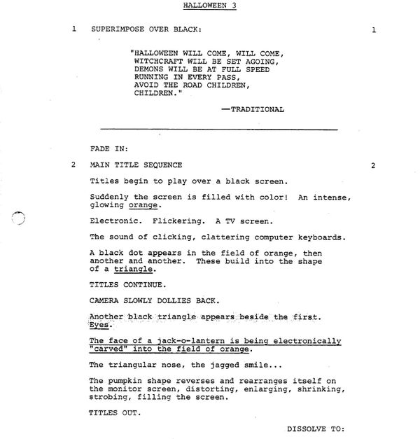 Page One: “Halloween III: Season of the Witch” (1982)