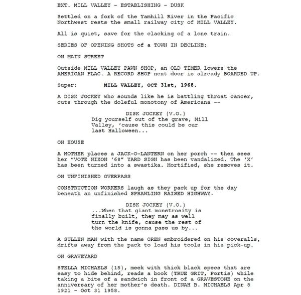 Page One: “Scary Stories to Tell in the Dark” (2019)