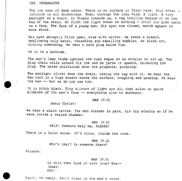 Page One: “Saw” (2004)