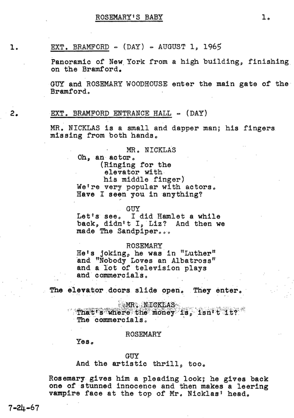 Page One: ‘Rosemary’s Baby’ (1968)