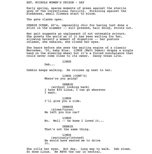 Page One: “Ocean’s 8” (2018)