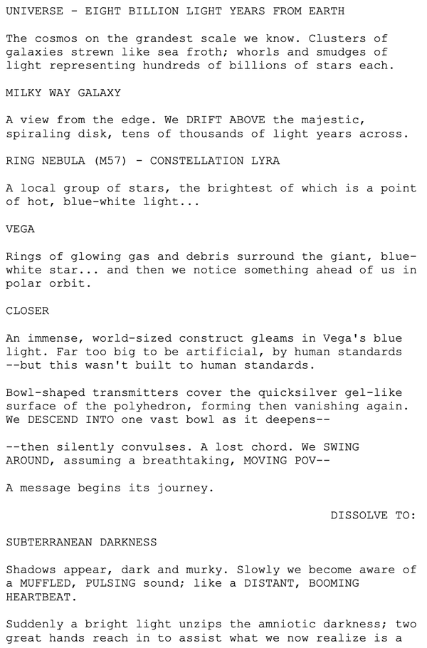 Page One: “Contact” (1997)