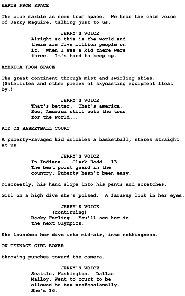 Page One: “Jerry Maguire” (1996)
