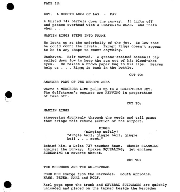 Page One: “Lethal Weapon 2” (1989)