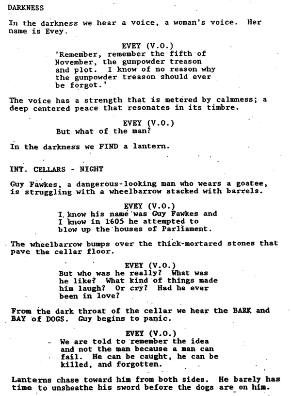 Page One: ‘V for Vendetta’ (2005)