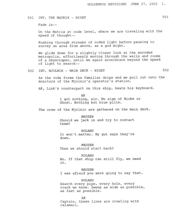 Page One: “The Matrix Revolutions” (2003)
