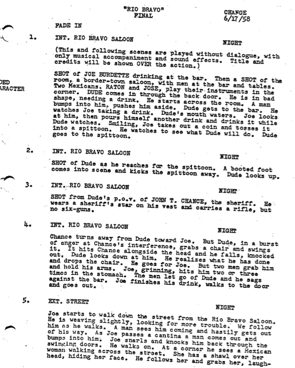 Page One: “Rio Bravo” (1959)