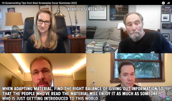 Video: 10 Screenwriting Tips from Best Screenplay Oscar Nominees 2022