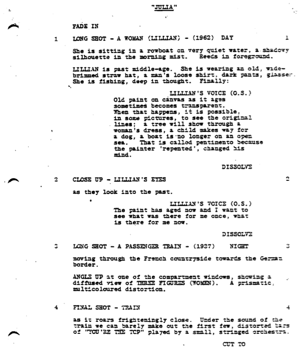 Page One: “Julia” (1977)