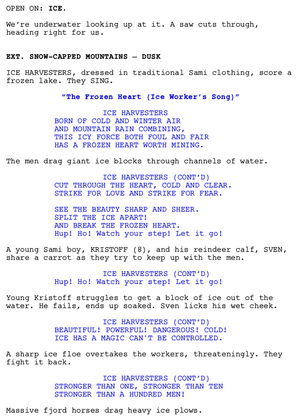 Page One: “Frozen” (2013)