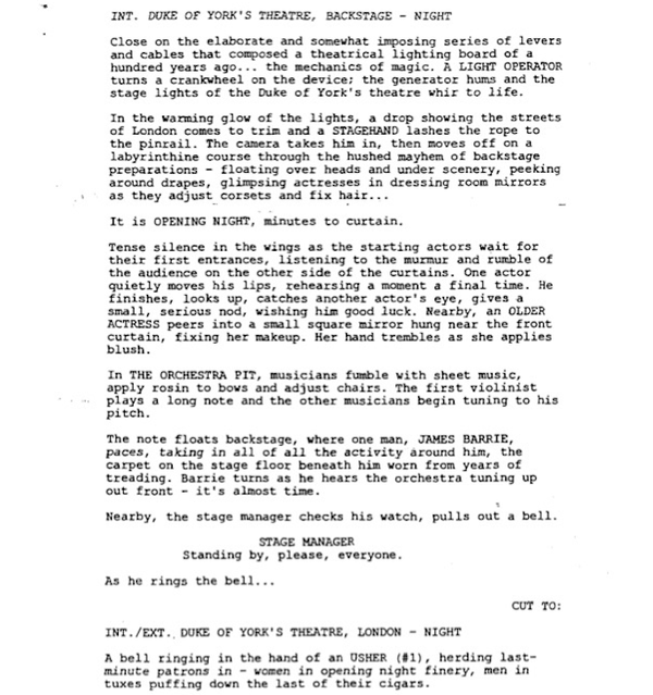 Page One: “Finding Neverland” (2004)