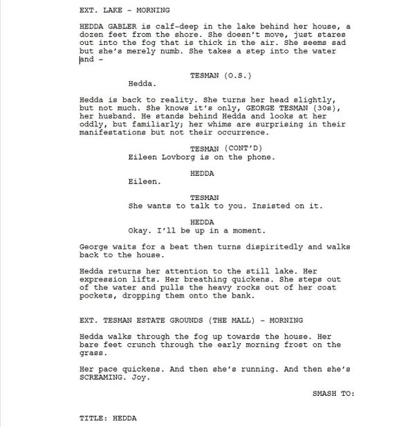 Page One: “Hedda” (2025)