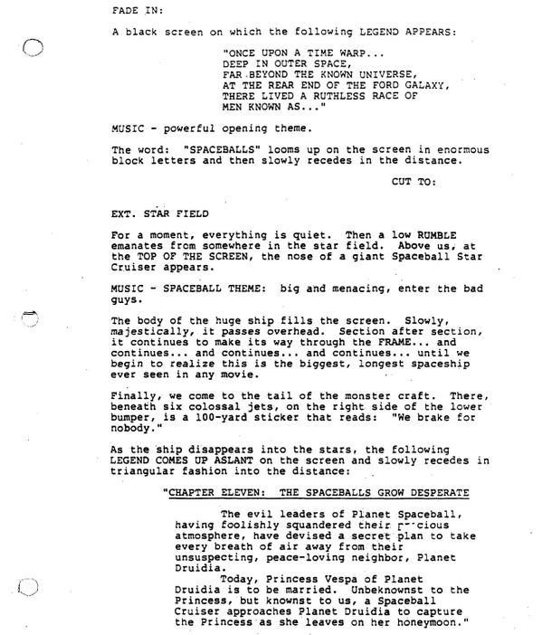 Page One: “Spaceballs” (1987)