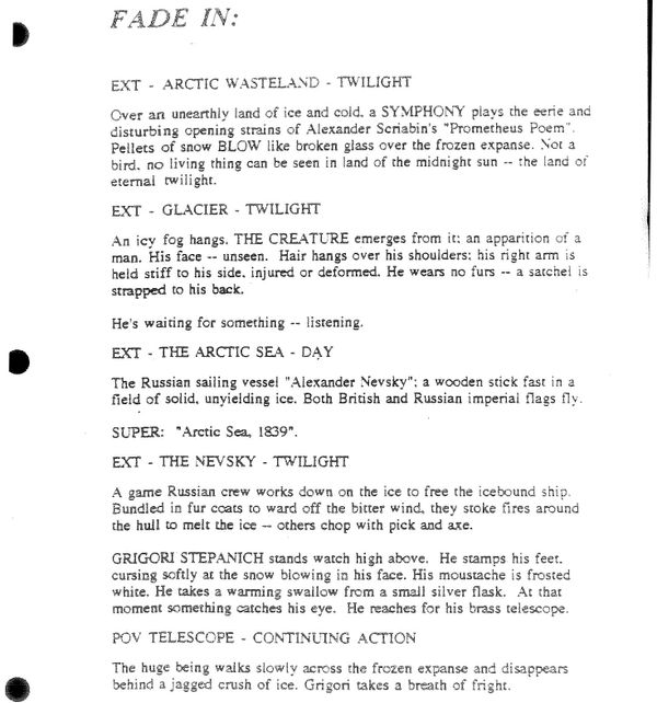 Page One: “Mary Shelley’s Frankenstein” (1994)