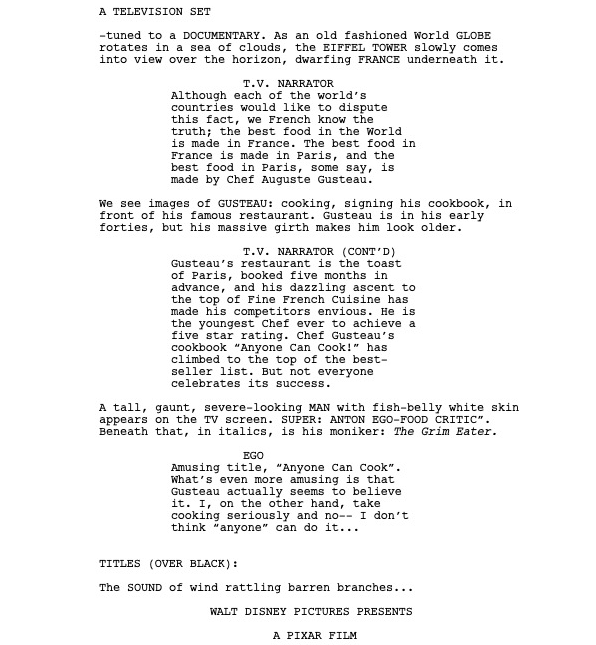 Page One: “Ratatouille” (2007)