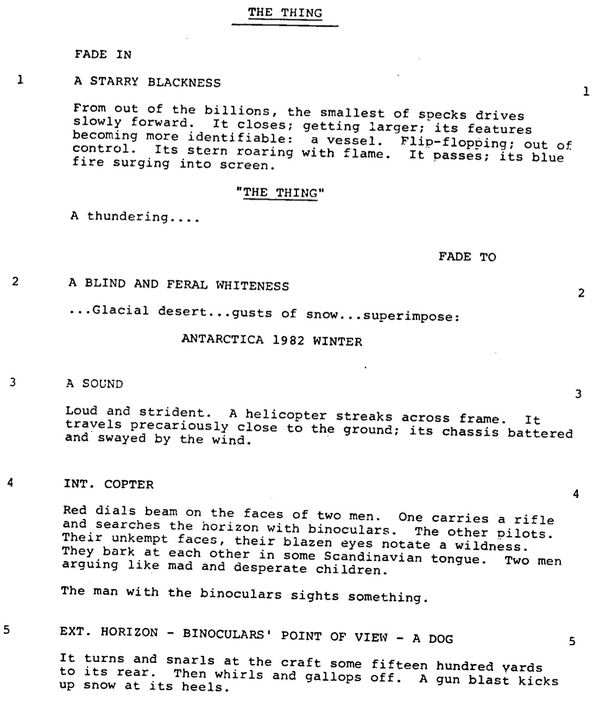 Page One: “The Thing” (1982)