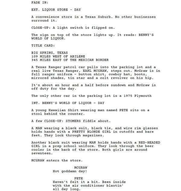 Page One: “From Dusk Till Dawn” (1996)