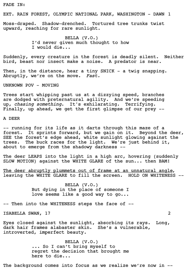 Page One: “Twilight” (2008)