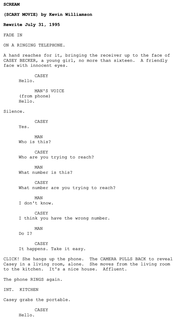 Page One: “Scream” (1996)