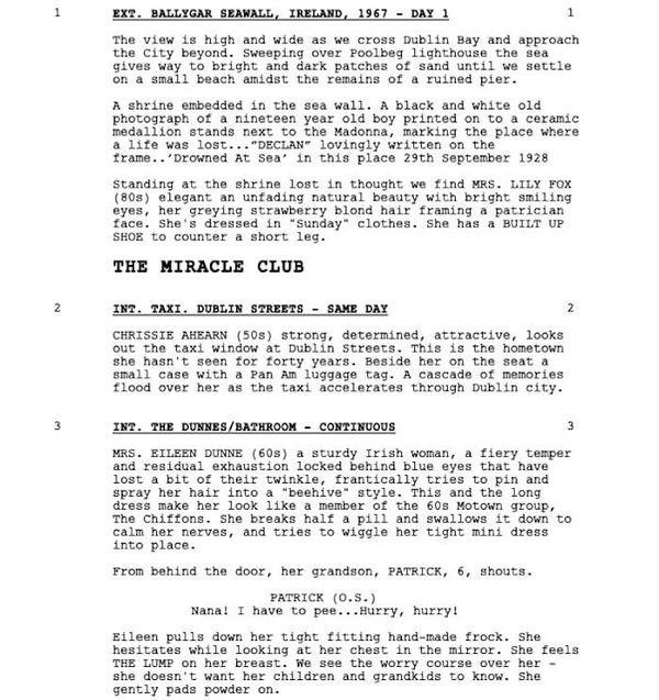 Page One: “The Miracle Club” (2023)