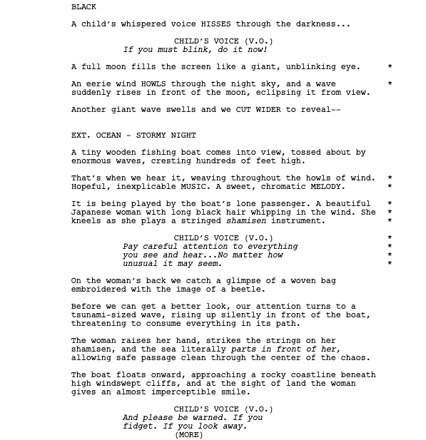 Page One: “Kubo and the Two Strings” (2016)