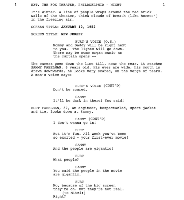Page One: “The Fabelmans” (2022)